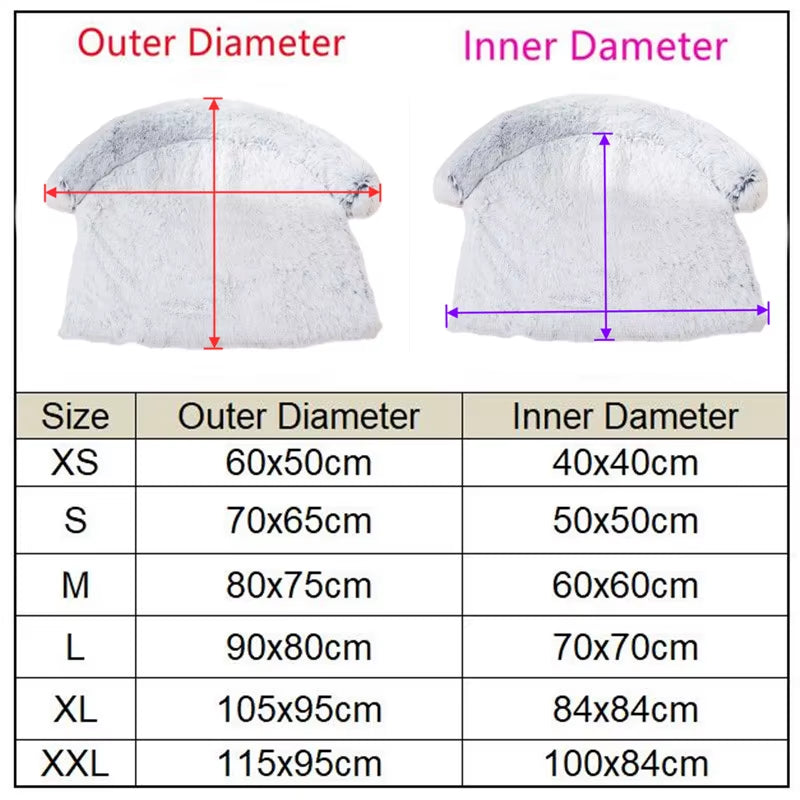 Washable Pet Sofa Blanket, Calming Bed for Large Dogs, Warm Cat Bed Mat, Couches Car Floor, Furniture Protector, Winter