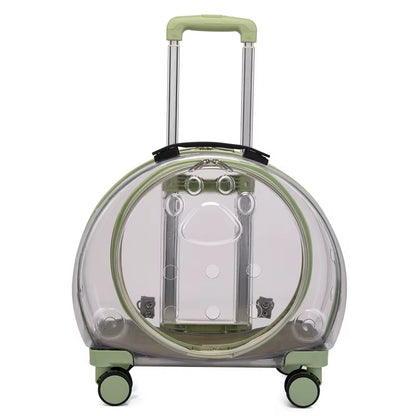 New PC Pet Trolley Case Transparent Cat Bag Air Box Dog Going Out Pet Backpack Portable Bubble Box Pet Backpack