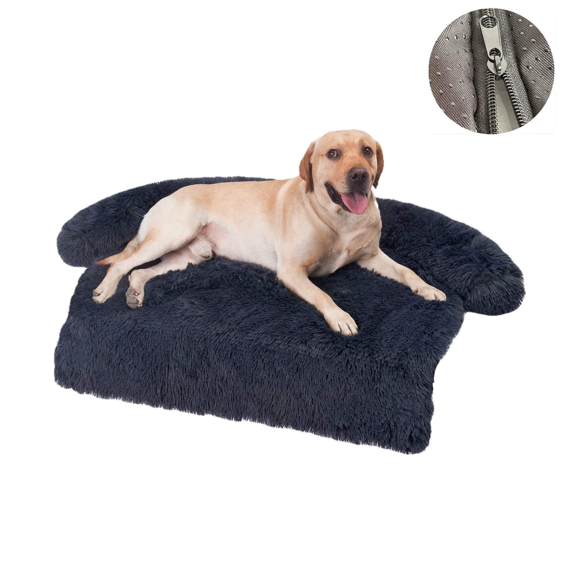 Washable Pet Sofa Blanket, Calming Bed for Large Dogs, Warm Cat Bed Mat, Couches Car Floor, Furniture Protector, Winter