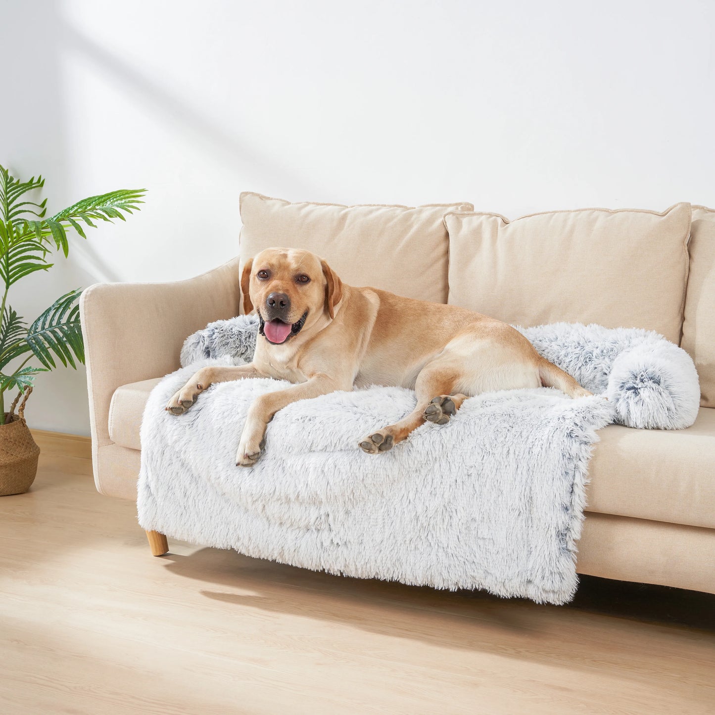 Washable Pet Sofa Blanket, Calming Bed for Large Dogs, Warm Cat Bed Mat, Couches Car Floor, Furniture Protector, Winter