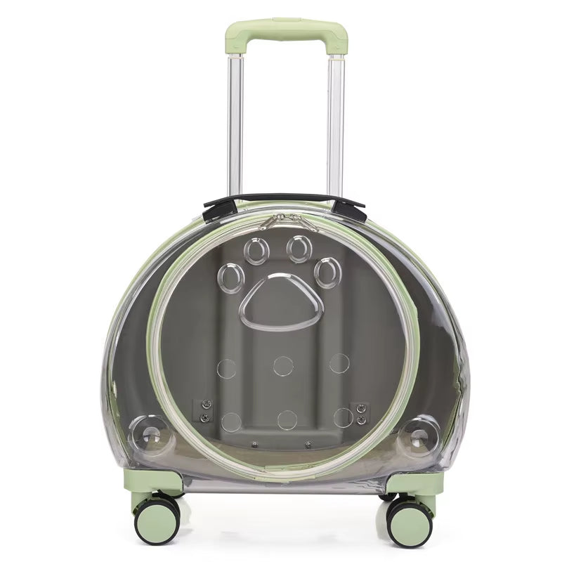 New PC Pet Trolley Case Transparent Cat Bag Air Box Dog Going Out Pet Backpack Portable Bubble Box Pet Backpack