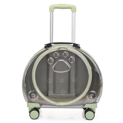 New PC Pet Trolley Case Transparent Cat Bag Air Box Dog Going Out Pet Backpack Portable Bubble Box Pet Backpack