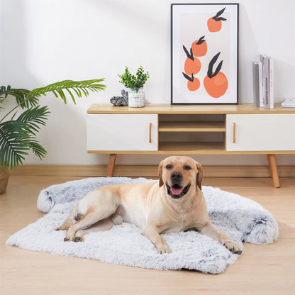 Washable Pet Sofa Blanket, Calming Bed for Large Dogs, Warm Cat Bed Mat, Couches Car Floor, Furniture Protector, Winter